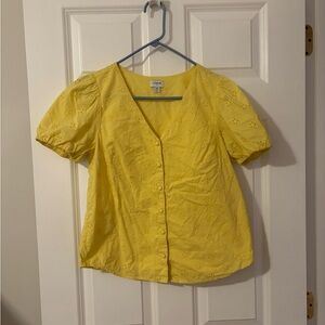 J. Crew Yellow Women's Blouse
